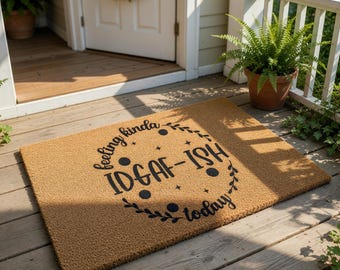 Funny Welcome Mat, Coir Doormat for Housewarming New Home Gift, Sassy Front Door