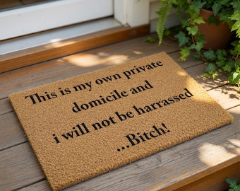 Funny Welcome Mat, Coir Doormat for Birthday, Christmas, Valentine's Day, Anniversary Gift