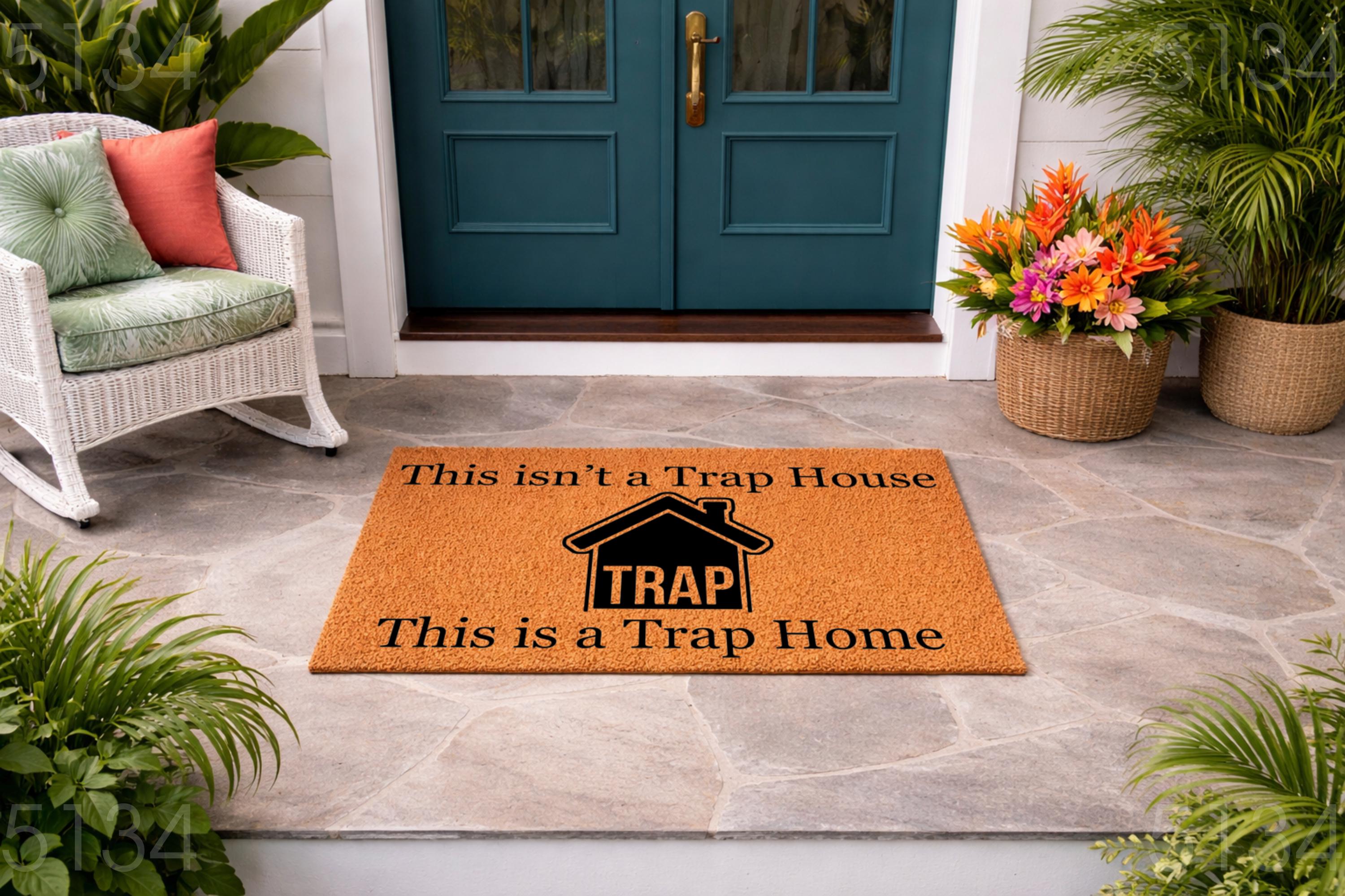 Felpudo Exterior Interior Resistente Relaxdays Felpudo Fibras De Coco, 60x40cm, Alfombrilla Puerta Entrada Decoración Entrada Hogar Divertida