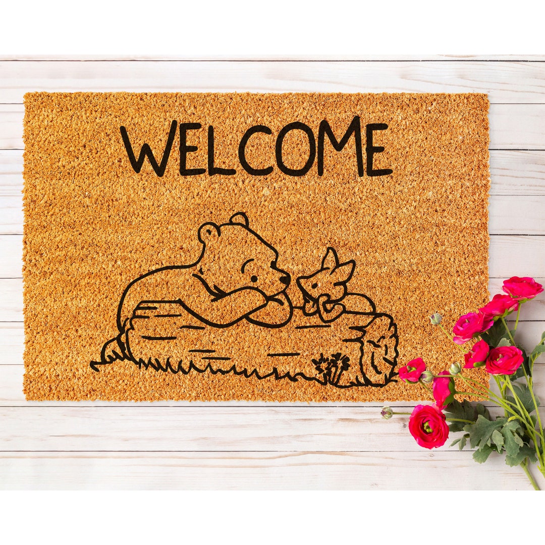 Doormat Winnie the Pooh Mat Funny Doormat Closing Gift