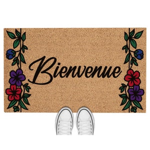 Felpudo Bienvenido Felpudo de bienvenida francés Felpudo divertido Regalo único Regalo de inauguración de la casa Felpudo lindo Regalo de mudanza Decoración del hogar Alfombra 5422**
