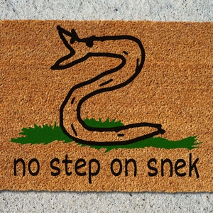 No Step on Snek Gadsden Flag Meme Snake 1 Soft Enamel Pin