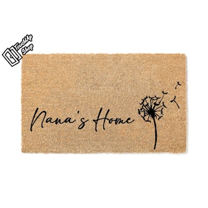Custom Doormat Nana&#39;s House Mother&#39;s Day Gift for Grandma Mothers Day Grandparents Day Grandparent&#39;s Welcome Mat  Door Mat  Yaya Gigi 5398