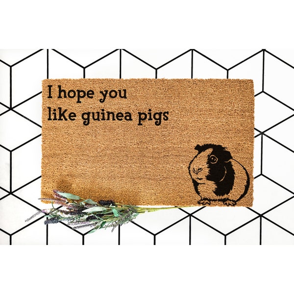 Doormat I Hope You Like Guinea Pigs Welcome Mat Funny Doormat Rug Outdoor Housewarming Gift Home Decor Doormats Moving Gift Door Mat  5295**