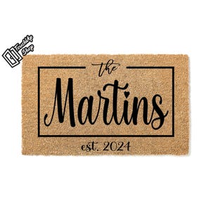 Custom Door Mat: Personalized Text for New Home (Housewarming Gift) 4762  Christmas Gift