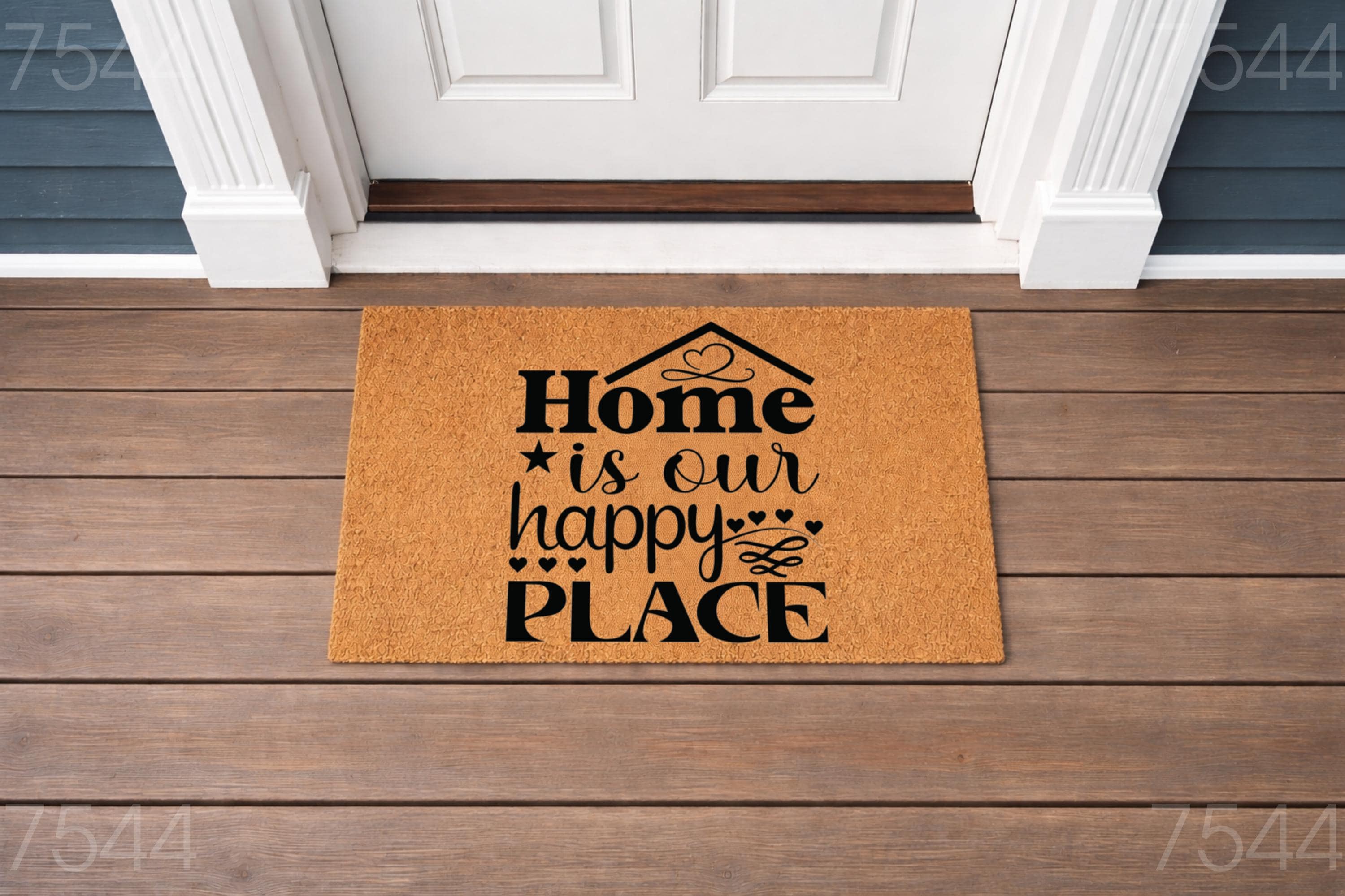 Home is Our Happy Place Doormat - Welcoming Front Porch Decor - Etsy