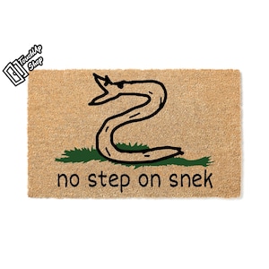Doormat No Step On Snek Welcome Mat Funny Doormat House Warming Gift Unique Gift New Home Gift Funny Gift First House Gift 5549**