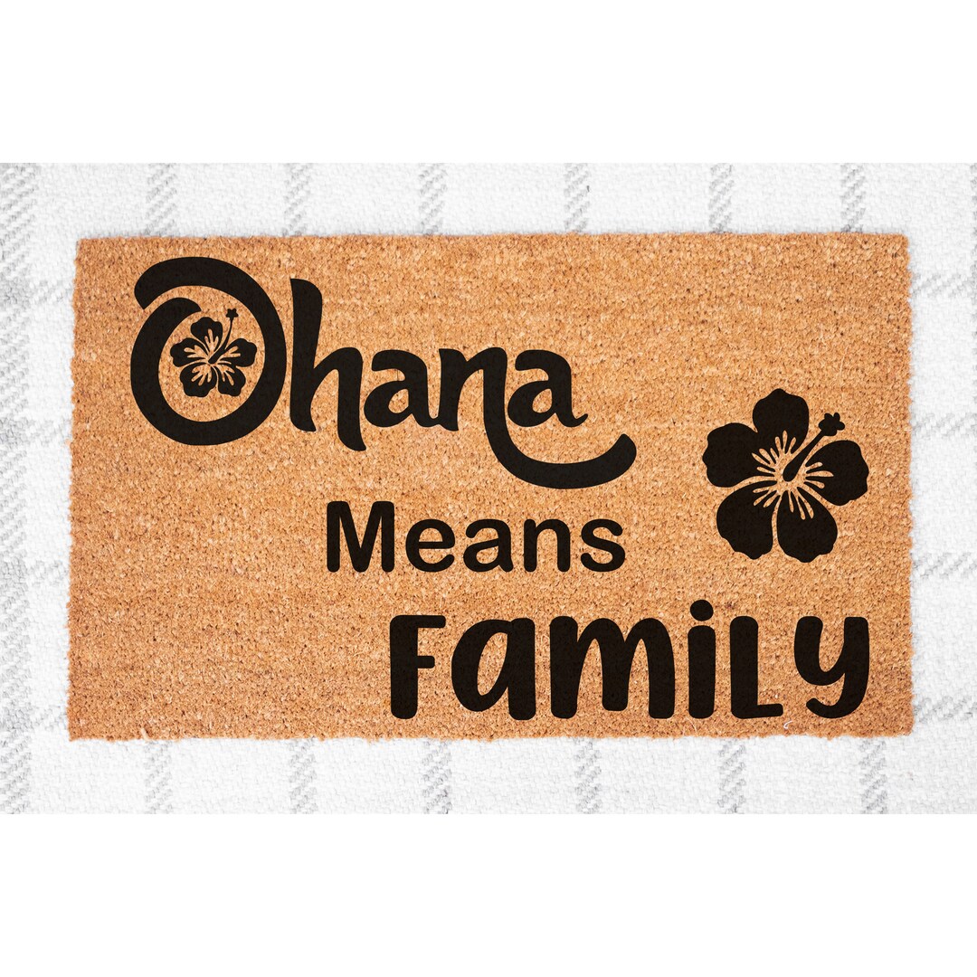 Doormat Ohana Means Family Mat Funny Doormat Door Mat Front