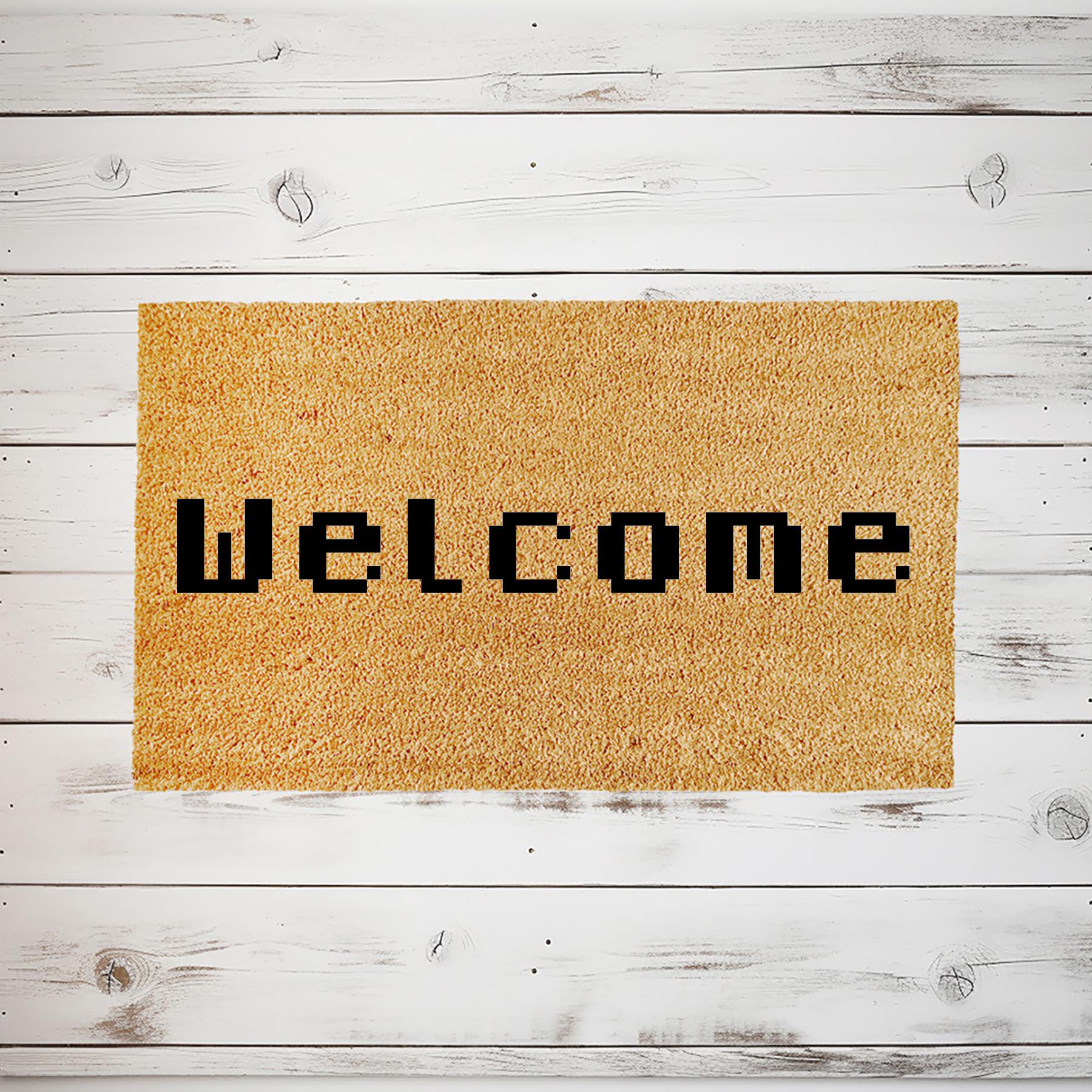 8 Bit Welcome Doormat: Funny Gaming Mat for New Home 5021