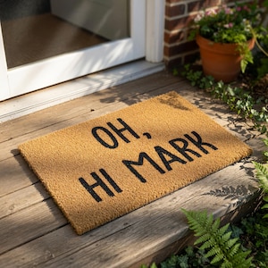 Funny Welcome Mat, Coir Doormat for Housewarming New Home Gift, Movie Quote Front Door