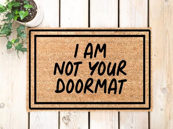Paillasson Personnalisé Avec Votre Texte - Tapis D'Entrée Antidérapant 40x60 Cm - Idée Cadeau Maison