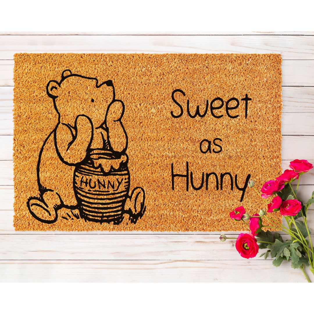 Doormat Sweet as Hunny Winnie the Pooh Mat Funny Doormat