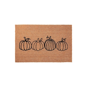Minimalist Pumpkin Doormat - Fall Entryway Porch Decor