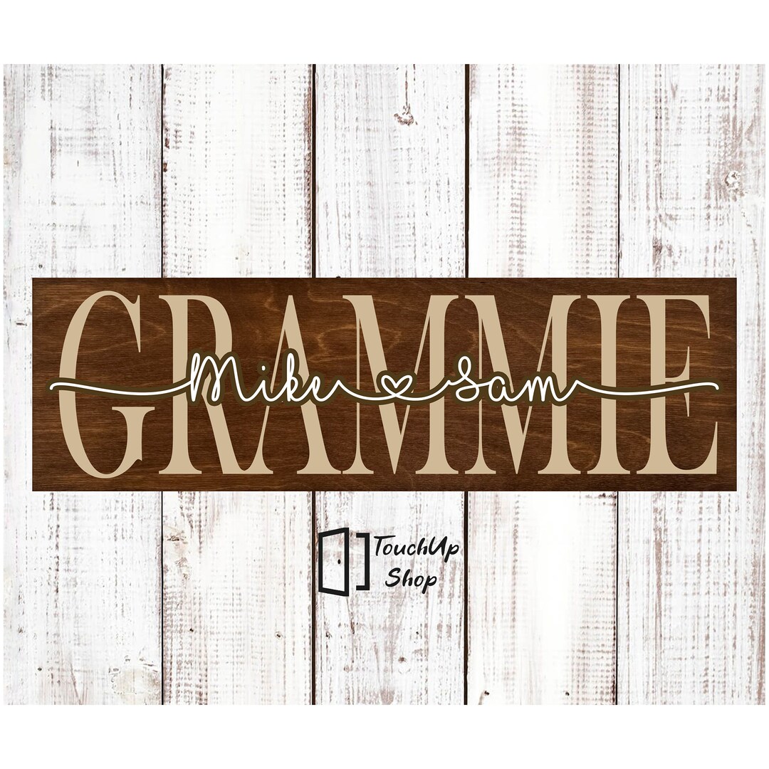 Grammie Wall Sign - Custom Names for Mother's Day or Christmas 7415 - Etsy