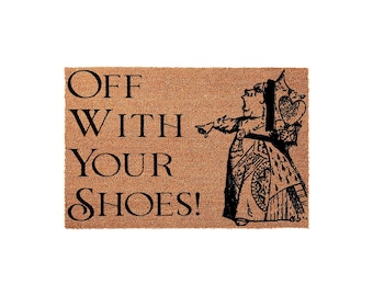 Alice In Wonderland Doormat, Funny Welcome Mat, Queen Of Hearts Door Mat, Disney Gift, Wonderland Doormat, Housewarming Gift