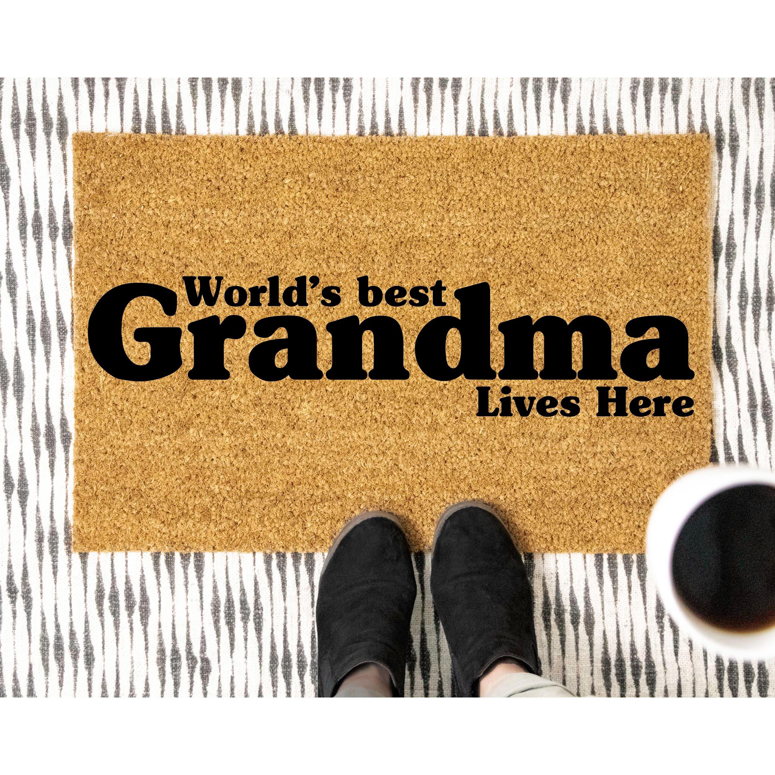 World's Best Grandma Doormat - Custom Gift for Nana 5204 Christmas