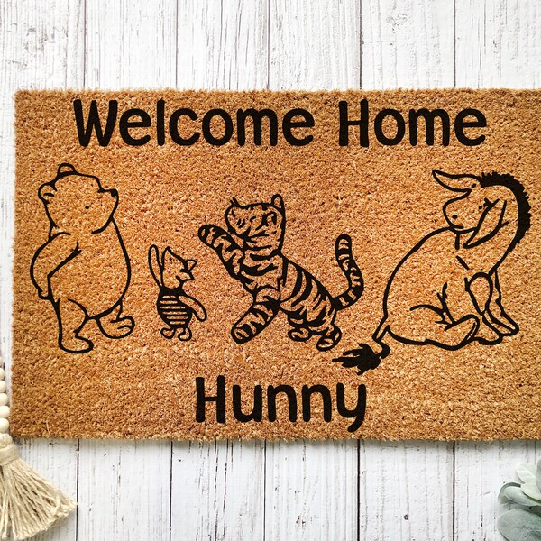 Winnie the Pooh Doormat Etsy
