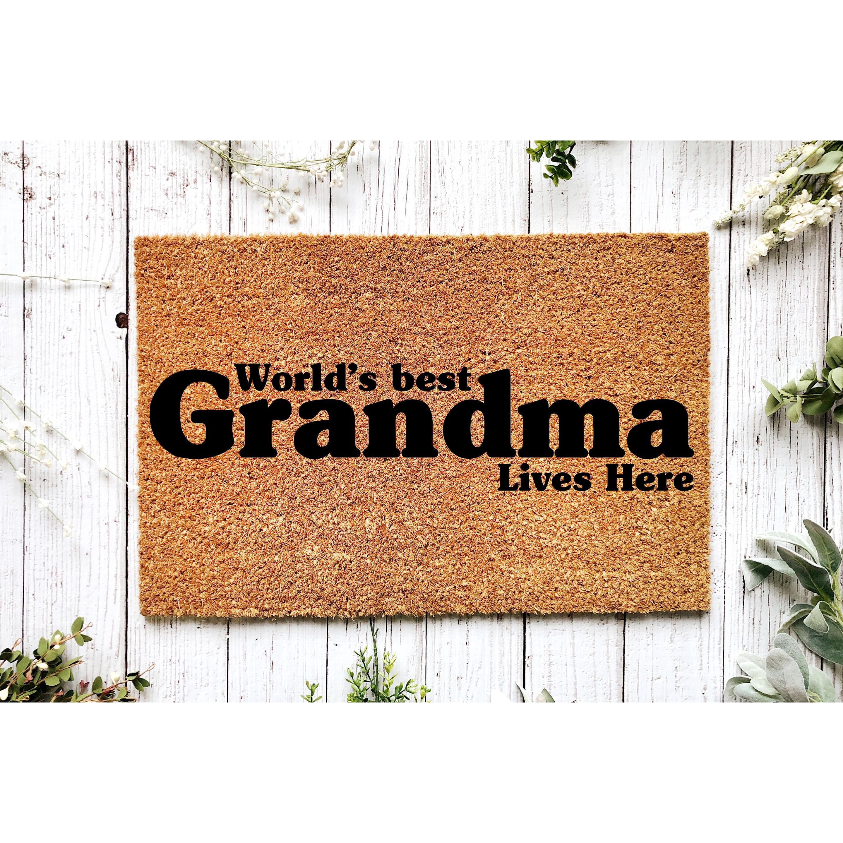 World's Best Grandma Doormat - Custom Gift for Nana 5204 Christmas