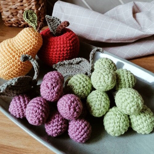Crochet Egg Play Food Toys Pretend Play Kitchen Gift for Etsy