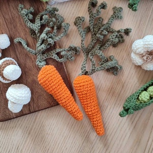 Vegetable carrot for play kids kitchen, Children's kitchen accessories, Pretend play farmer's market, Educational toy for play grocery store