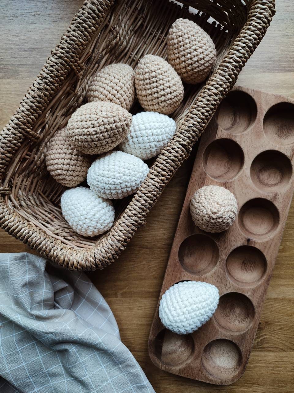 Crochet egg Play food toys Pretend play kitchen Gift for Etsy Polska