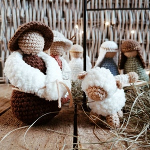 Crochet nativity scene, nativity set, christmas decoration for home, christmas gift for kids, advent calendar gift, xmas decoration image 6