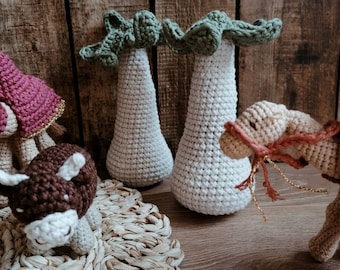 Crochet palm tree for nativity scene. Christmas gift for kids, nativity set decor for christmas. Advent calendar toys for kids.