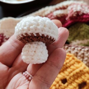 Crochet Mushroom: Montessori Pretend Play Food, Kids Kitchen Accessories image 10