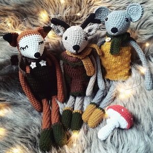 Crochet cuddly fox toy, nursery ideas toys, baby shower gift, stuffed soft animal nursery toys, uniqe birthday kids gift, soft toy for baby. image 5