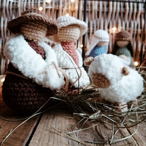Crochet nativity scene, nativity set, christmas decoration for home, christmas gift for kids, advent calendar gift, xmas decoration image 2