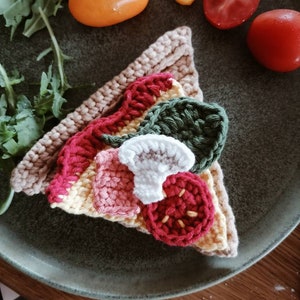Pizza toppings for play kids kitchen, Compose your pizza, Pretend play food set, storage grocery toys, birthday gift for toddler, Montessori