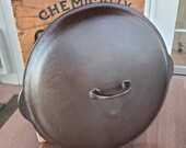 Griswold 12 Cast Iron Self Basting Skillet Cover Restored