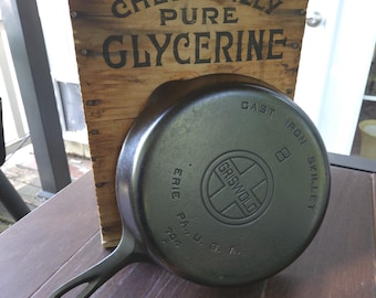 Griswold #8 Cast Iron Skillet With Large Block Logo Restored