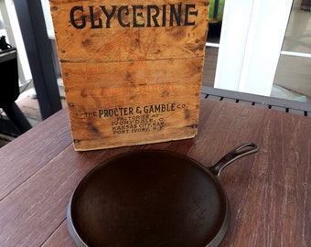 Griswold #9 Cast Iron Handle Griddle With Small Block Logo Restored