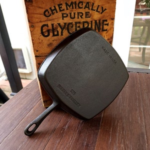 Birmingham Stove & Range (BSR) Cast Iron Square Skillet Restored