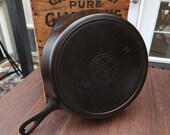 Griswold quot ERIE quot 11 Cast Iron Skillet With Large Slant Logo Heat Ring Restored