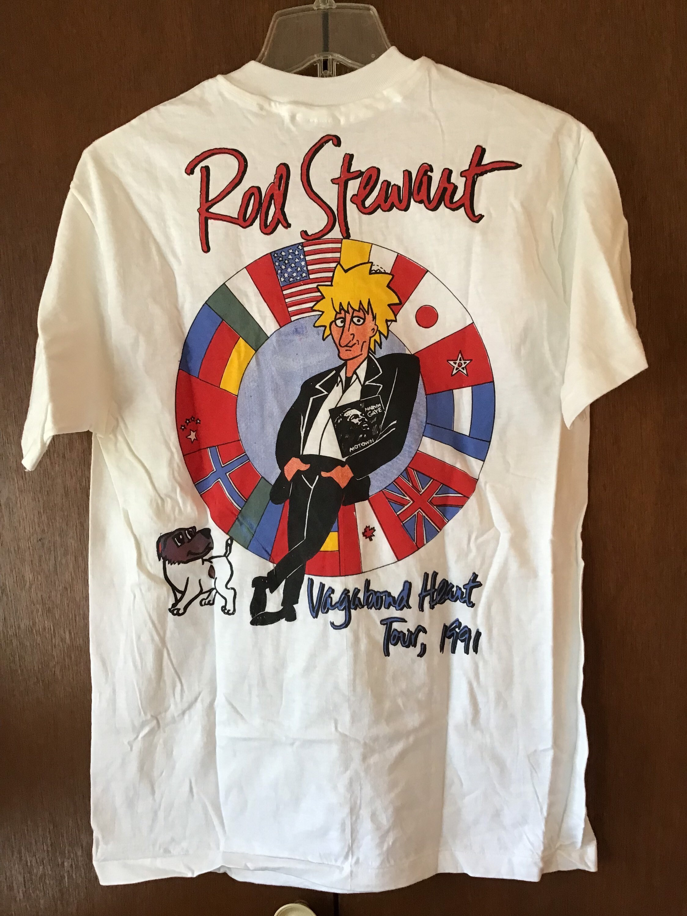 Vintage 1991 Rod Stewart Vagabond Heart Tour Tee Shirt - Etsy