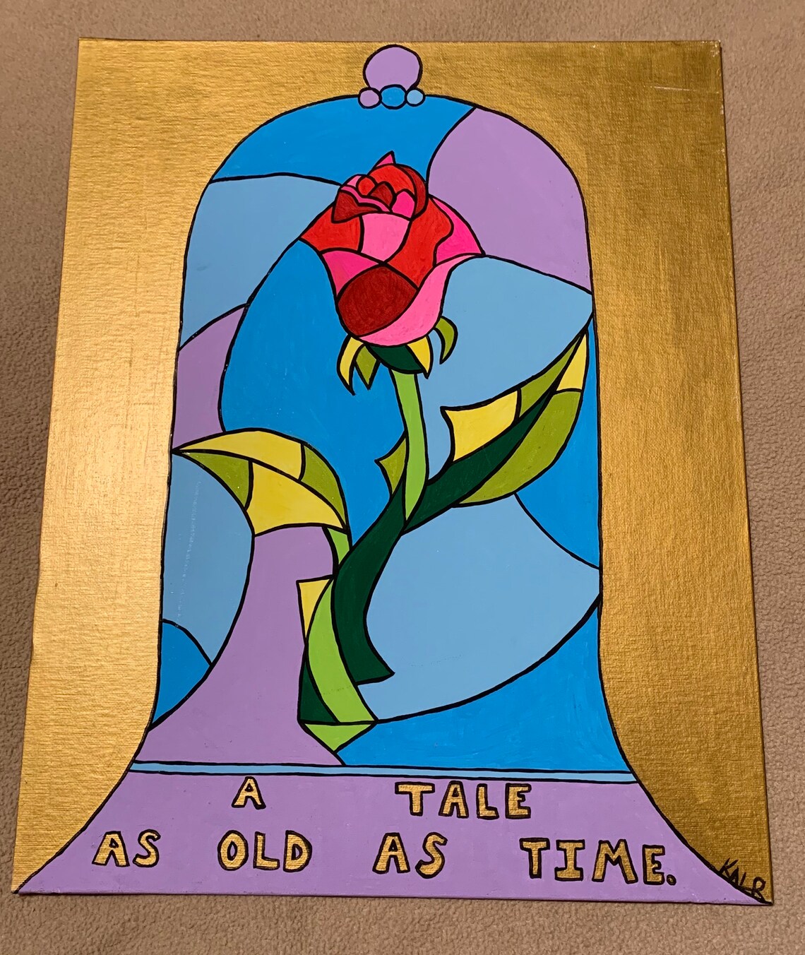 Beauty and the Beast Painting | Etsy