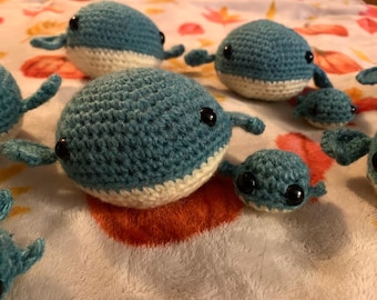 Crochet Whales (Big and Small)