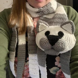 Written Crochet Pattern for Cat Scarf