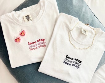 Stray Kids "love stay" Embroidered T-Shirt