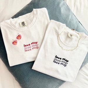 Stray Kids "love stay" Embroidered T-Shirt