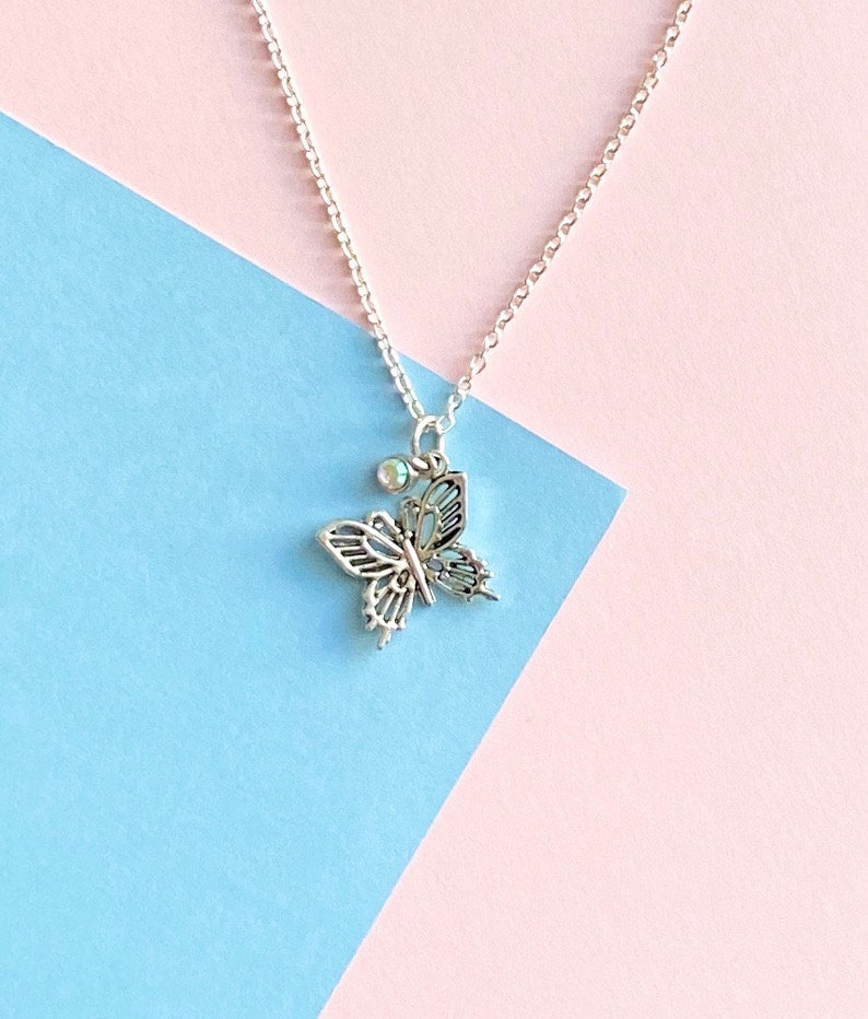 Ateez Dancing Like Butterfly Wings Charm Necklace +freebie