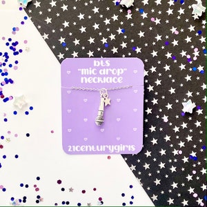 BTS Mic Drop Charm Necklace