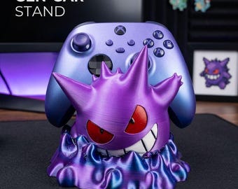 Video Game Controller Stand - Purple monster in Portal / Controller Holder
