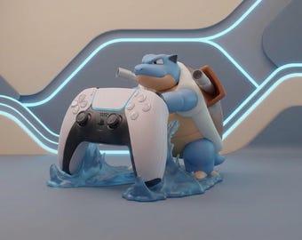 Uchwyt na kontroler Blastoise | Drukowany w 3D dodatek do biurka z motywem Pokémon