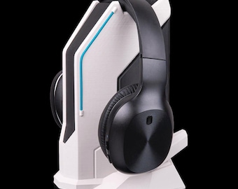 3D-geprinte gamingheadsetstandaard – stabiele koptelefoonhouder, bureauopberger