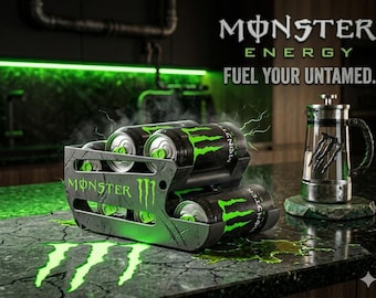 6 blikjes Monster Dispenser Organizer Compacte koelkast Opslag Frisdrankhouder Aanrecht Ruimtebesparend