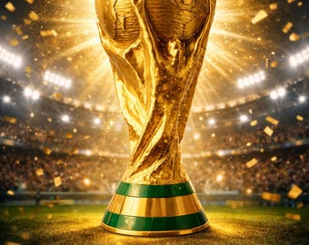 Replica beker 2026 trofee, Gold Football Award, voetbalprijs