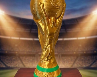 Trofee voetbal, gouden PLA, voetbalfan cadeau beker 2026